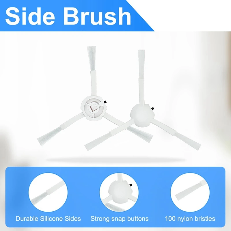 Kit de acessórios para robô aspirador de pó dreame d9/d9 max/l10 pro, escova de rolo, filtros, almofadas de esfregão, escovas laterais