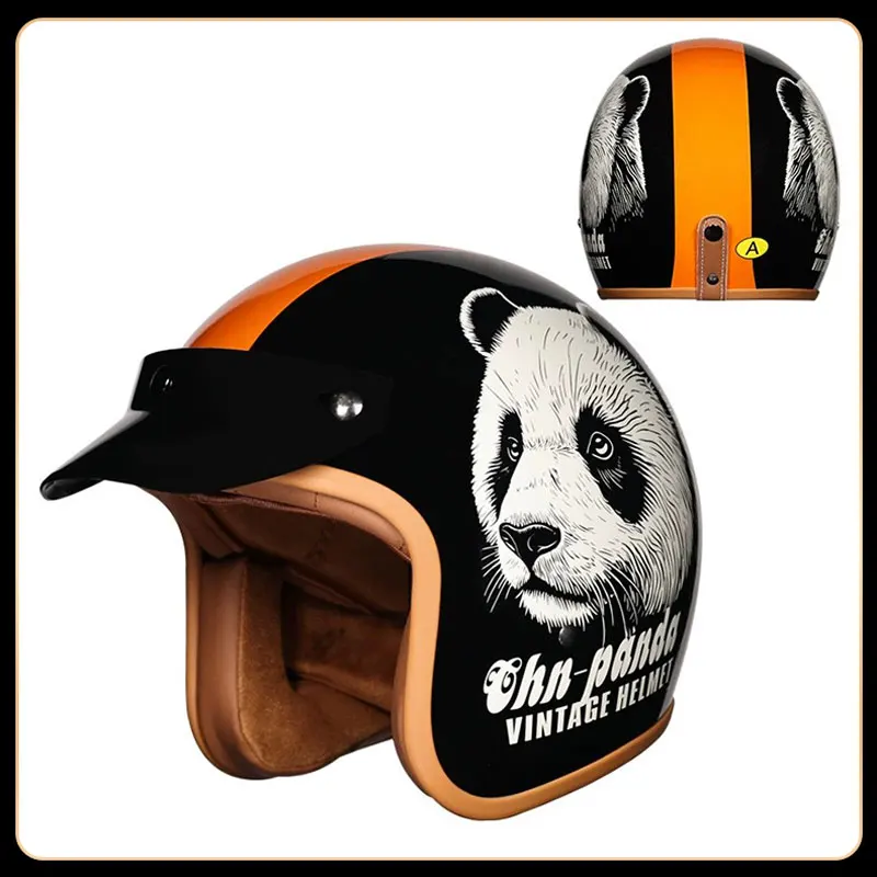 

Мотошлем RZ New Flame Retro 3/4, с защитной подушкой из ABS, для электромобилей, для мужчин и женщин, сертифицирован DOT