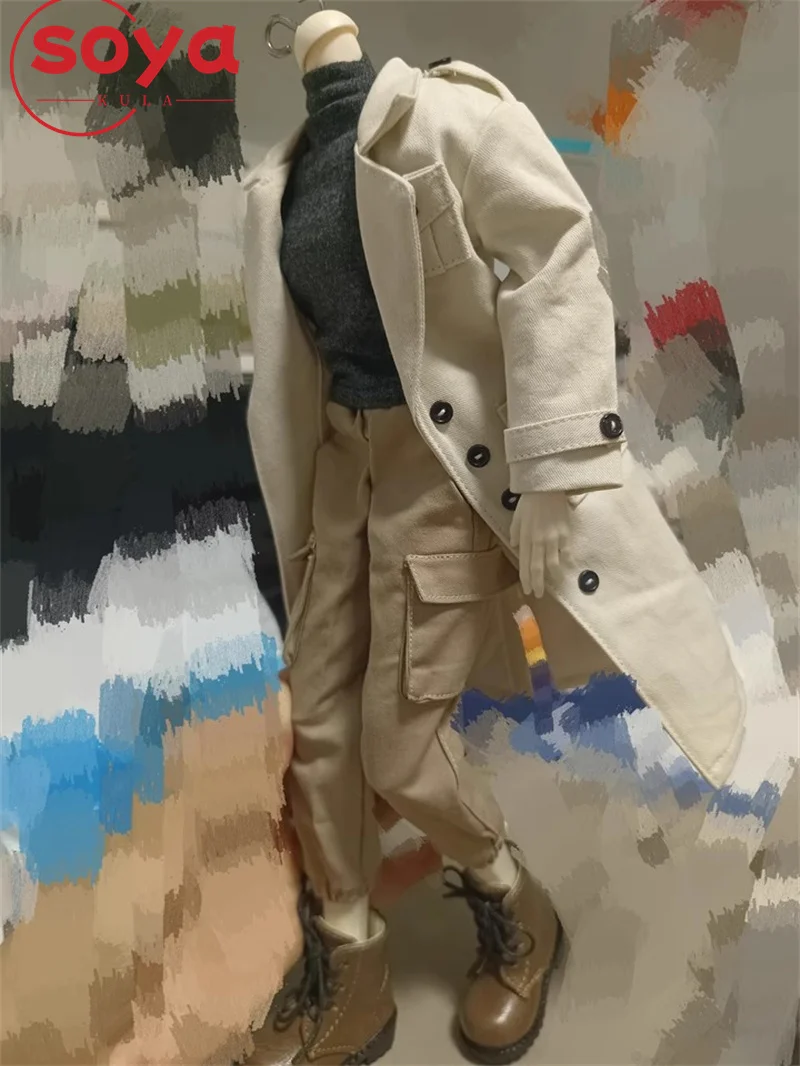 ATstory 1/6 Skala Männliche Windjacke Britischen Langen Mantel Kleidung Modell Fit 12'' 3Atoys Soldat Action Figur Körper Puppen