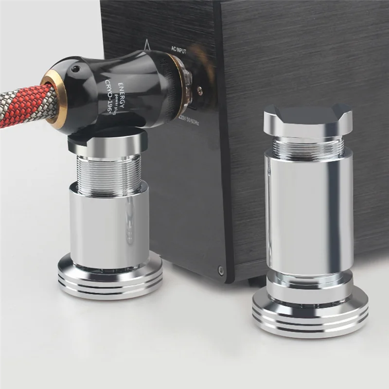 Aluminum Alloy Adjustable HiFi Audio Line Feet Pad Amplifier Power Cable Bracket Wire Support for Shock Absorber Nail(A) A002
