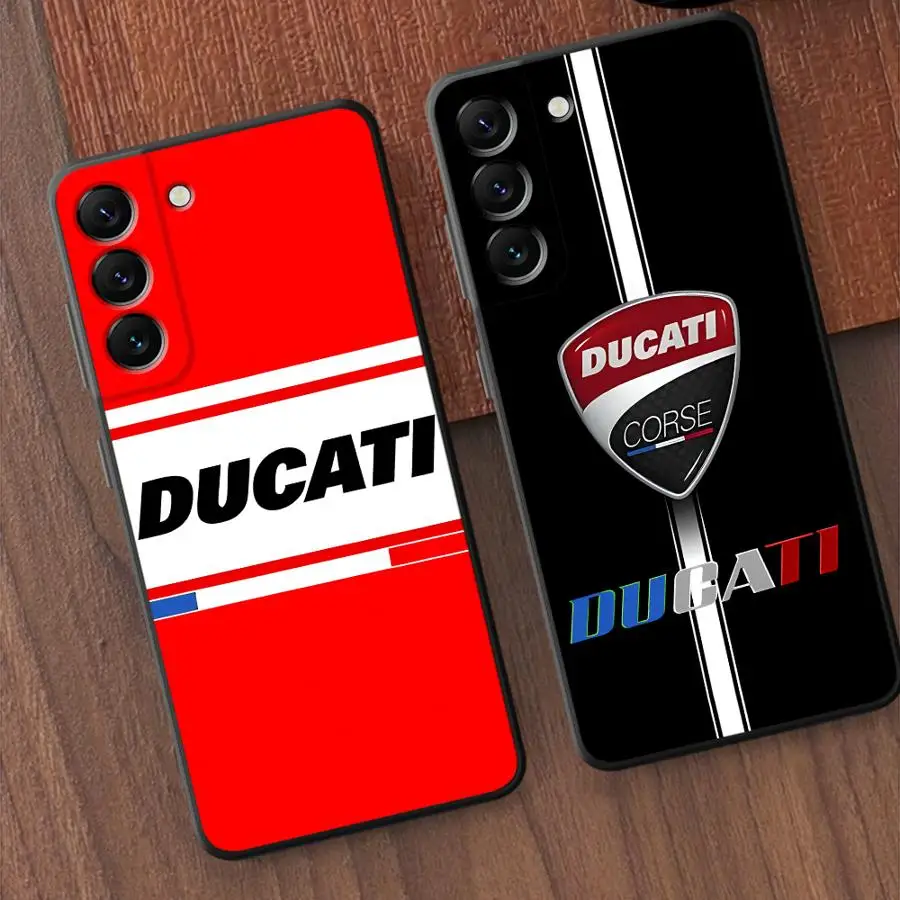 DD-ucatiS Carbon Motor-cycles Preto Macio Capa de Telefone para Samsung Galaxy A36 A22 A52 A25 A71 A24 A55 A23 A53 A51 A73 A32 A35
