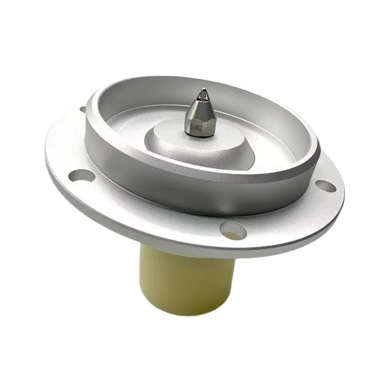 i DaringFish Universal Base Flange Installation Ultrasonic Dry-mist Dust Suppression Nozzle Two-fluid Air-atomizing