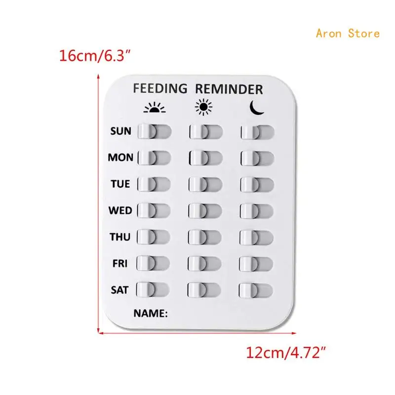 Dog Feeding Reminder Reminder Sign Daily Indication Chart Easy to on Any Fridge Magnet or Plastic Surface H3CF