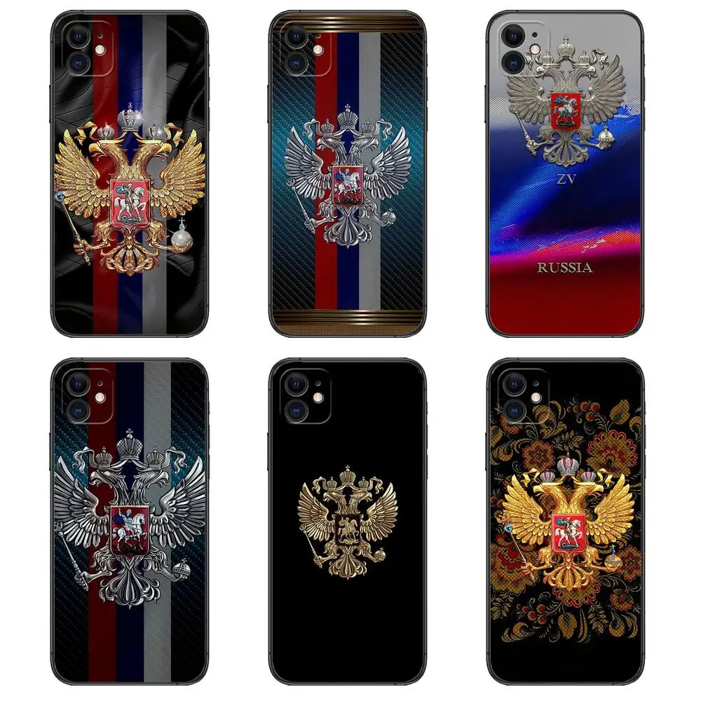 Flag of Russia game Soft phone Case For IPhone 14 13 12 11 Pro Max Mini SE XR X XS  Max 8Plus 7plus 6 6S New TPU phone Case