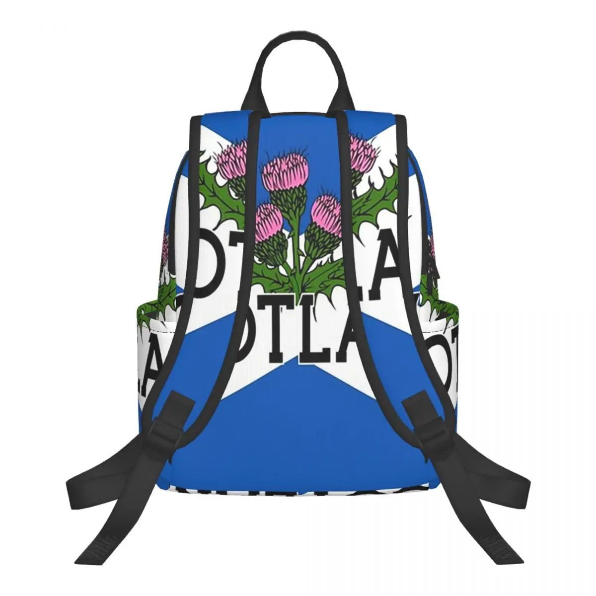 Scottish St Andrews Cross And Thistle, Scottish Pride Student Backpack School Bag Hiking Travel Daypack for Men Women Bookbag
