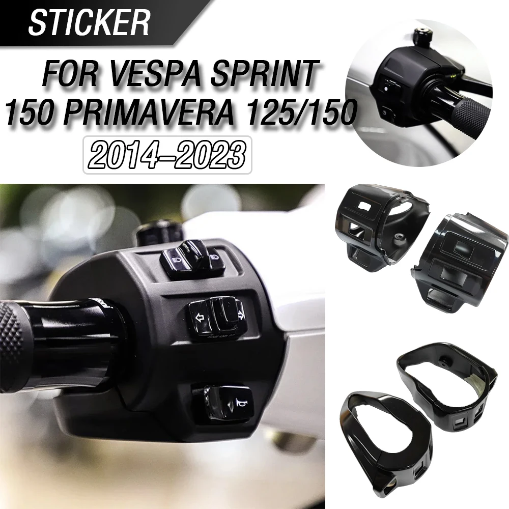 

Для 2014-2023 Vespa Sprint 150 Primavera 125/150 модификация мотоцикла, крышка переключателя управления, нижняя защита указателя поворота