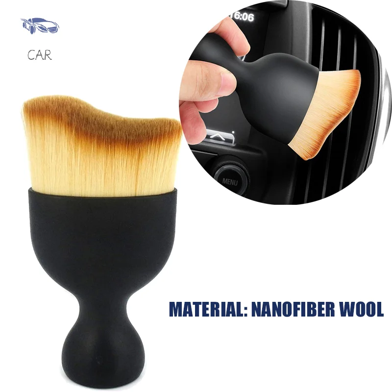 

Car Interior Cleaning Brush Center Console Car detailing Clean Tool Cleaning Brush Shell Dust Removal Brush Car accessory