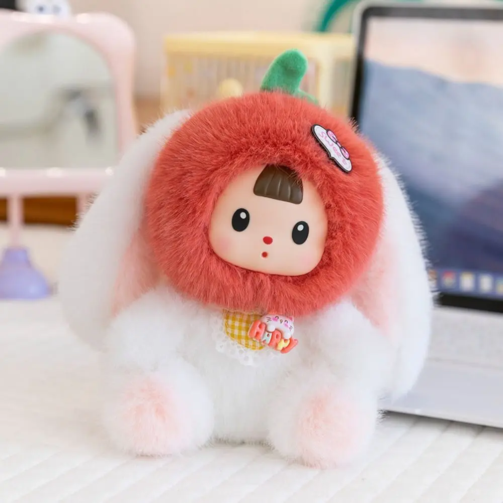 Comfort Little dinosaur Tomato Rabbit Cartoon Cute Little Raccoon 17cm Soft Animal Strawberry Cat Holiday Gifts