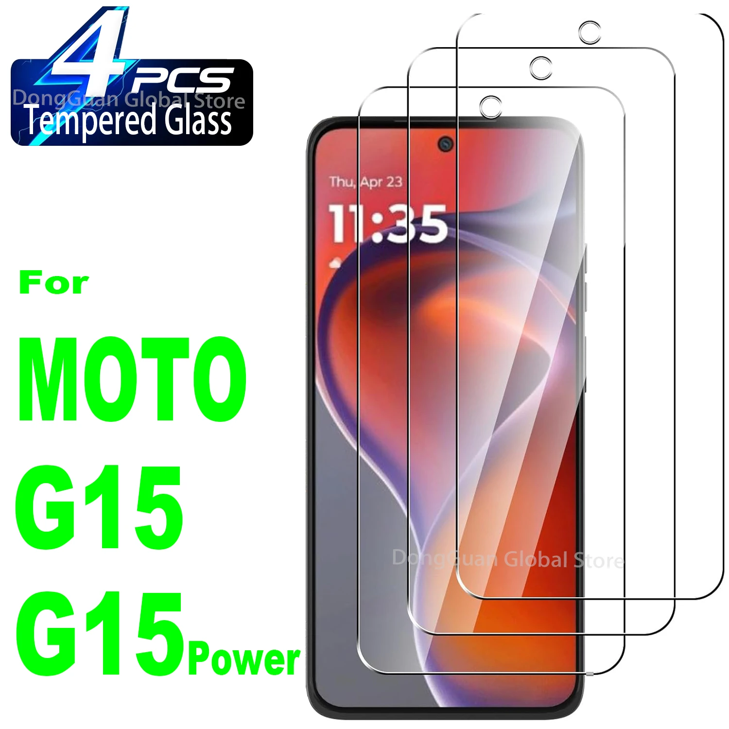 2/3/4 шт. закаленное стекло для Motorola MOTO G15 Power закаленное стекло защитная пленка для экрана 2/3/4 шт. закаленное стекло для Motorola MOTO G15 Power закаленное стекло защитная пленка для экрана