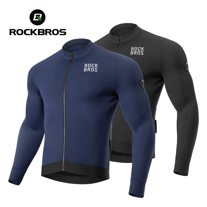 

ROCKBROS Winter Cycling Jacket Fleece Warm Winter Thickened Long Sleeved Trousers Suit Cycling Outdoor Sportswear Ciclismo