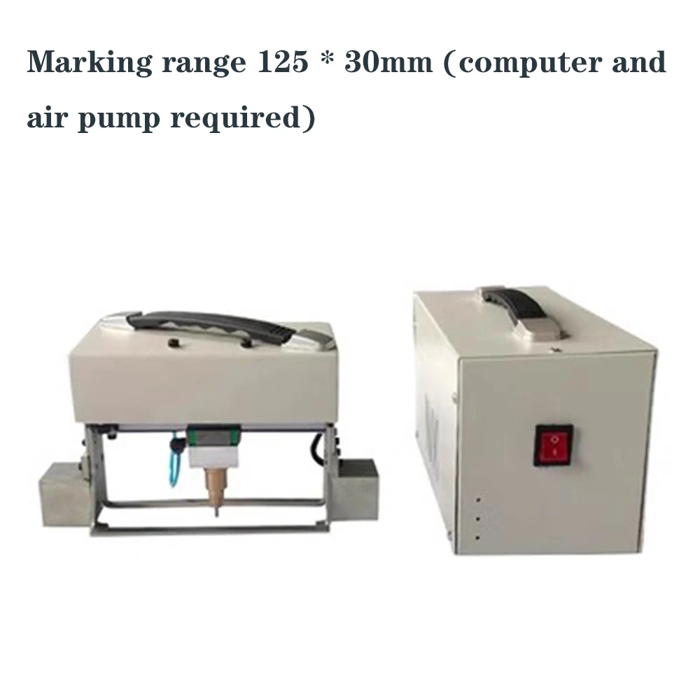 

120 * 40mm portable car chassis, pneumatic vin digital dot marking machine, pneumatic metal handheld marking machine