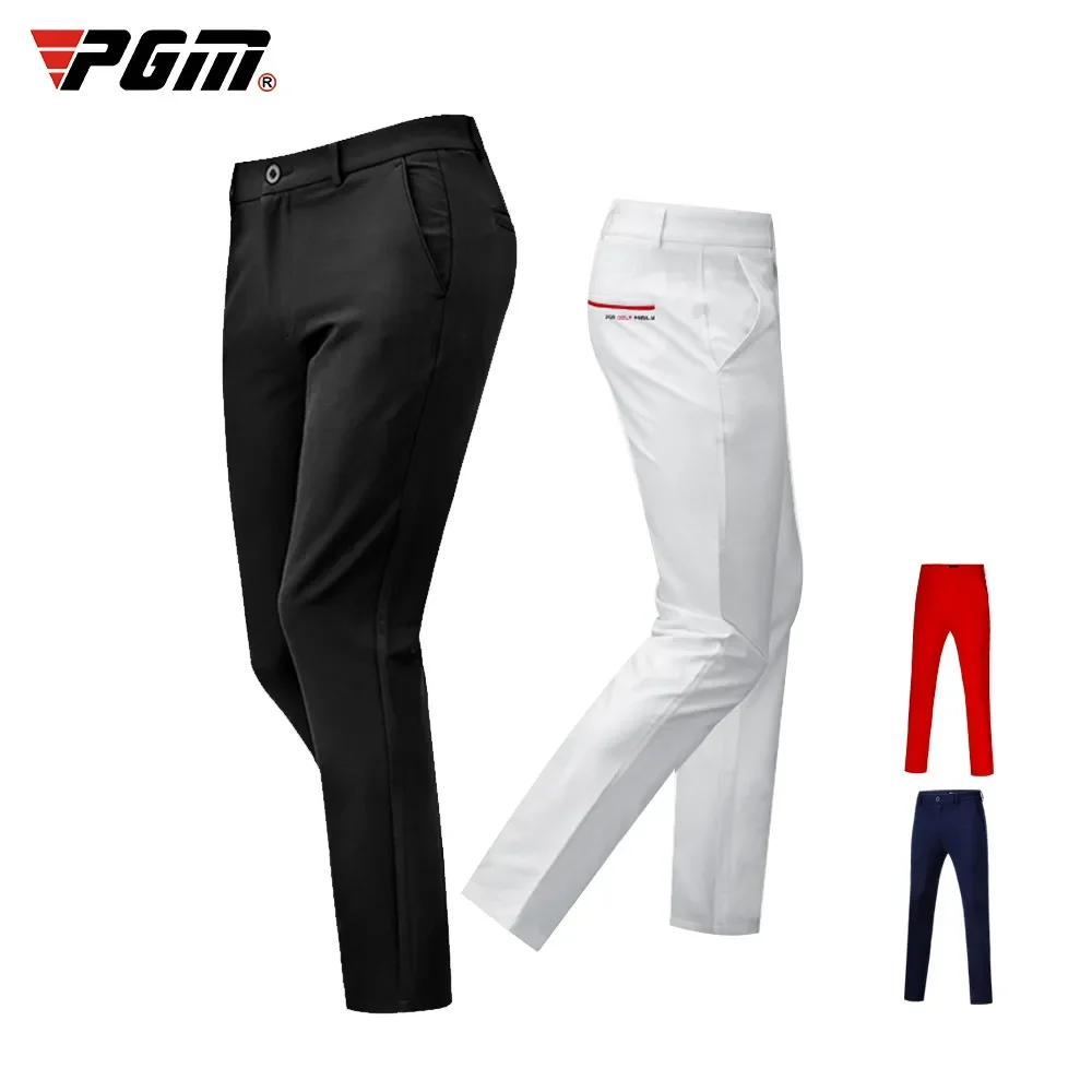 

PGM Golf Tennis Men's Long Slim Trousers Spring Autumn High Elastic Sports Wear-resistant Shorts Comfortable Soft Dry KUZ052