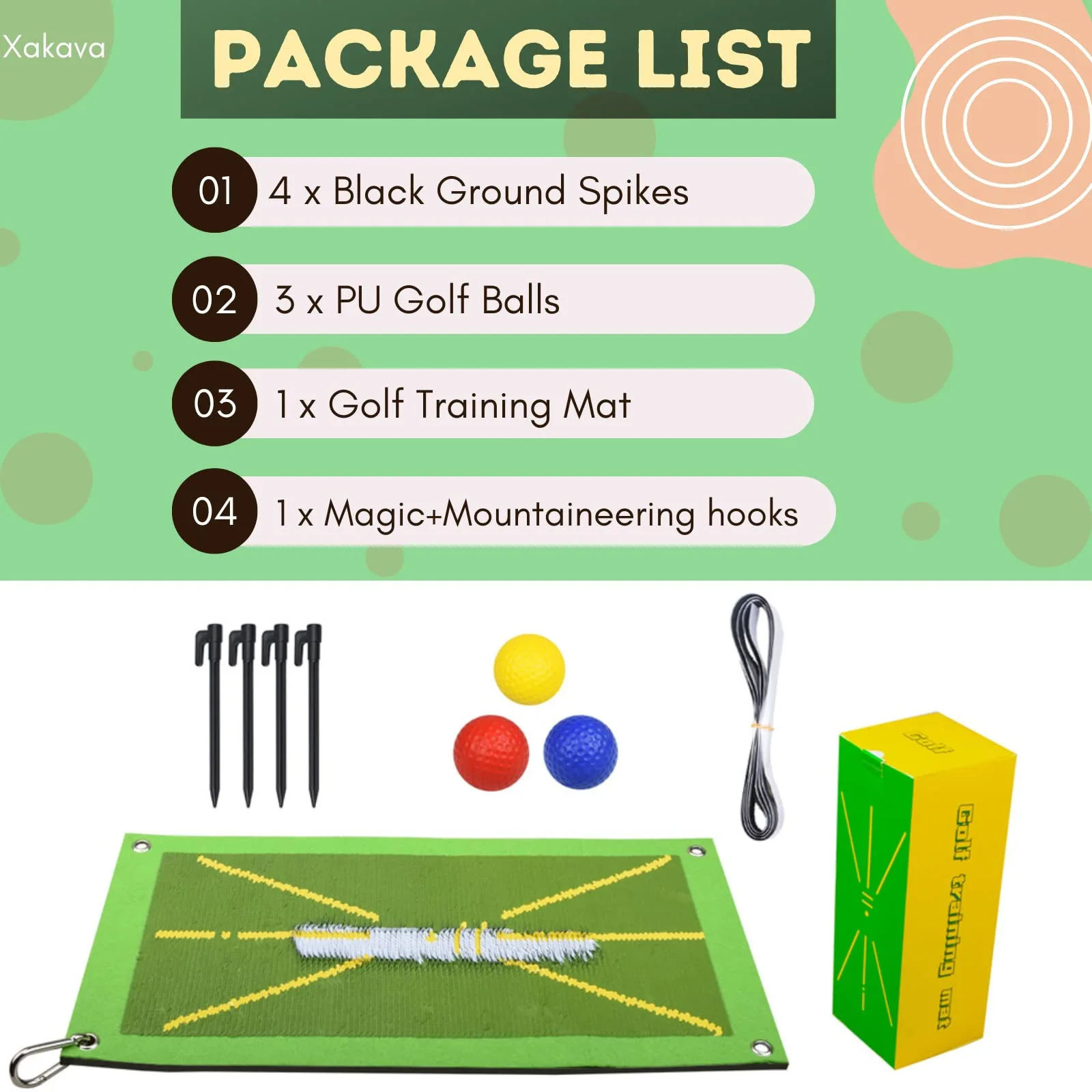 New Product Golf Training Mat Golf Swing Track Practice Mat Hitting Mark Training Mat