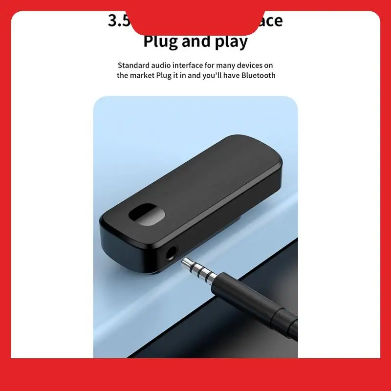 Bluetooth 5.4 Wireless Audio Receiver Transmitter 3.5Mm AUX Bluetooth Adapter For Car Phones Tablet Laptop