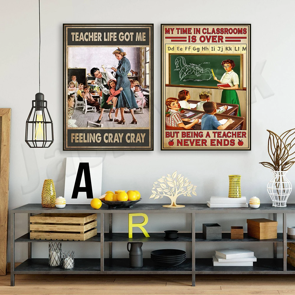 ملصق حياة المعلم، ملصق كن لطيفًا، ملصق كونها أبدًا ينتهي أبدًا، هدية شكرًا لك، ديكور مكتب مستشار المدرسة، #3