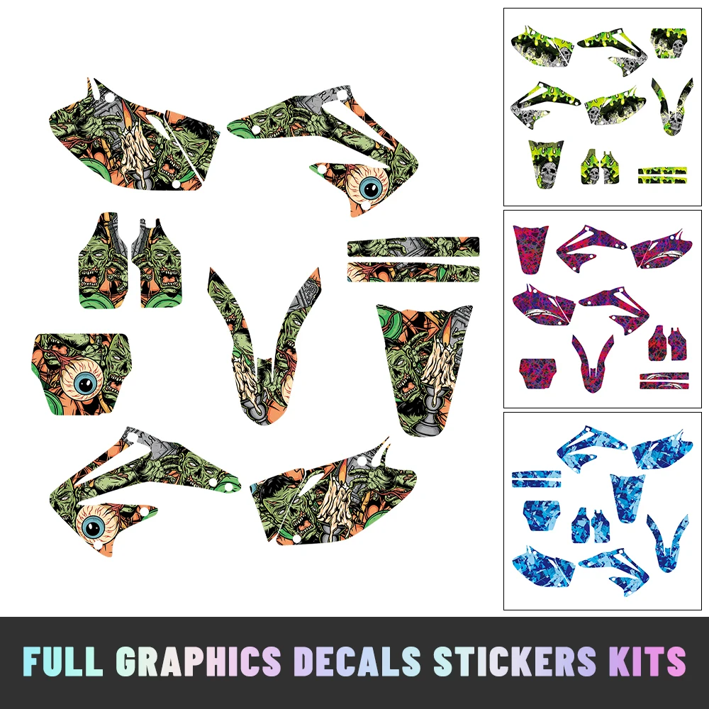

For Honda CRF450R 2002-2004 Full Motorcycle Graphics Decals Stickers Deco Kit Fit for CRF 450R Racing Off-Road Decal Wrap Set