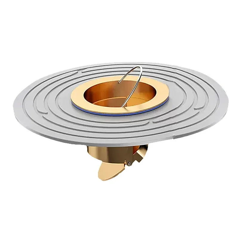 Large Size Odor and Insect Proof Floor Drain Core Sewer Rapid Drainage Bathroom Floor Drain Core Quick in Brass Floor Drain Core