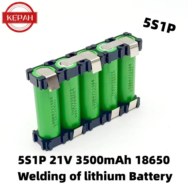 Bateria de soldagem de bateria personalizada, 2S1P 3S2P 4S1P ~ 5S2P 6S2P MJ118650 Bateria, Bateria de 3500mAh/7000mAh, 7.4V a 25.2V