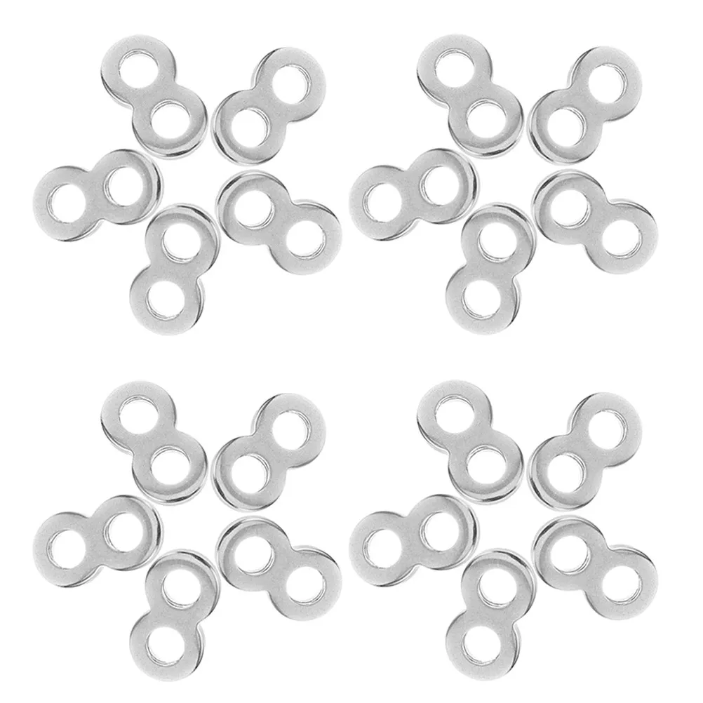 

50 шт. соединительных зажимов из нержавеющей стали в форме восьмерки, сверхпрочные металлические крепежи для деревянных столешниц, мебельных деталей, для надежной сборки