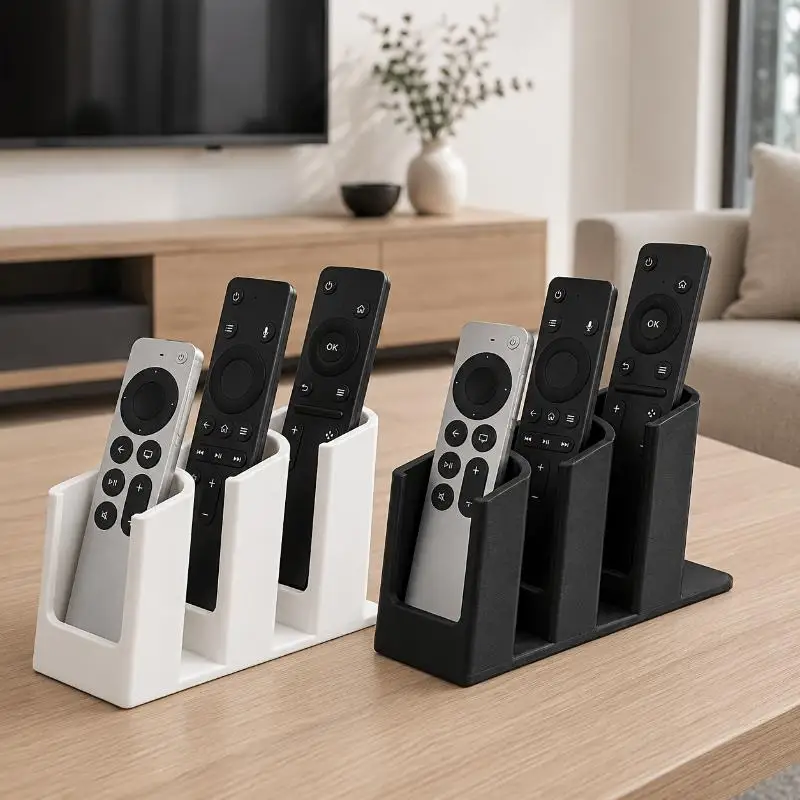 2/3/4 Grid Remote Control Holder Non-Slip Stand Creative Desktop Storage Rack Plastic Holder Multi Purpose Desk Organizer