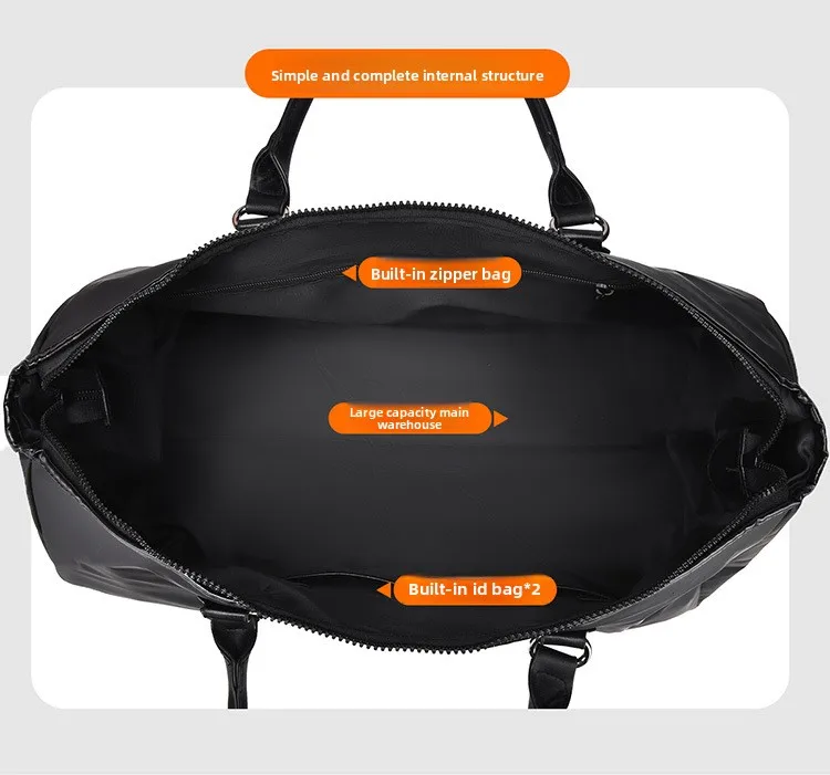 New Fashionable Large-capacity Handbag, Casual Travel Single-shoulder Bag, Multi-functional Waterproof Sports and Fitness Bag