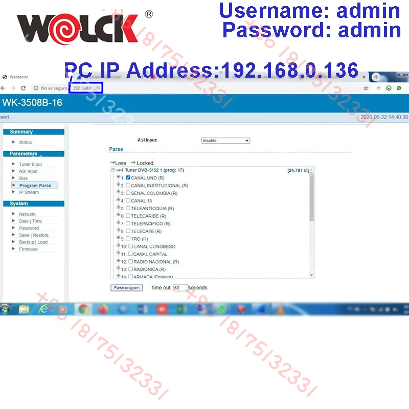 Digital Ip Satellite Receiver 3508B Modulator Gateway for System Tuner to IP Gateway