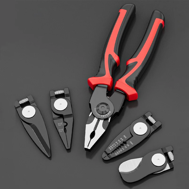 Delixi Multifunctional Pliers Tiger Pliers Wire Stripping Pliers Electrician Specific Wire Cutting Pliers Wire Pressing Pliers