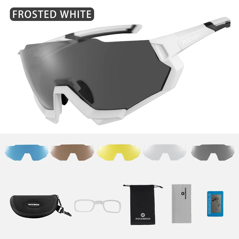 AliExpress ROCKBROS 5 Lens Sunglasses Outdoor Sports Riding Cycling Glasses Half Frame Wide Eyewear Goggles Unisex Bike Bicycle Sunglasses