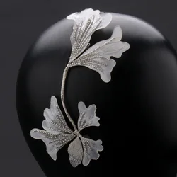 2pcs Original Flower Liquid Pure White Flower Woman's Style Classic Hair Accessories Performance Style Ear Accessories