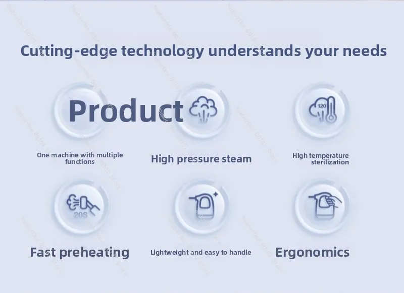 Handheld Instant High-Temperature Steam Cleaner High-Pressure Steam Cleaner Household Decontamination and Degreasing Cleaner