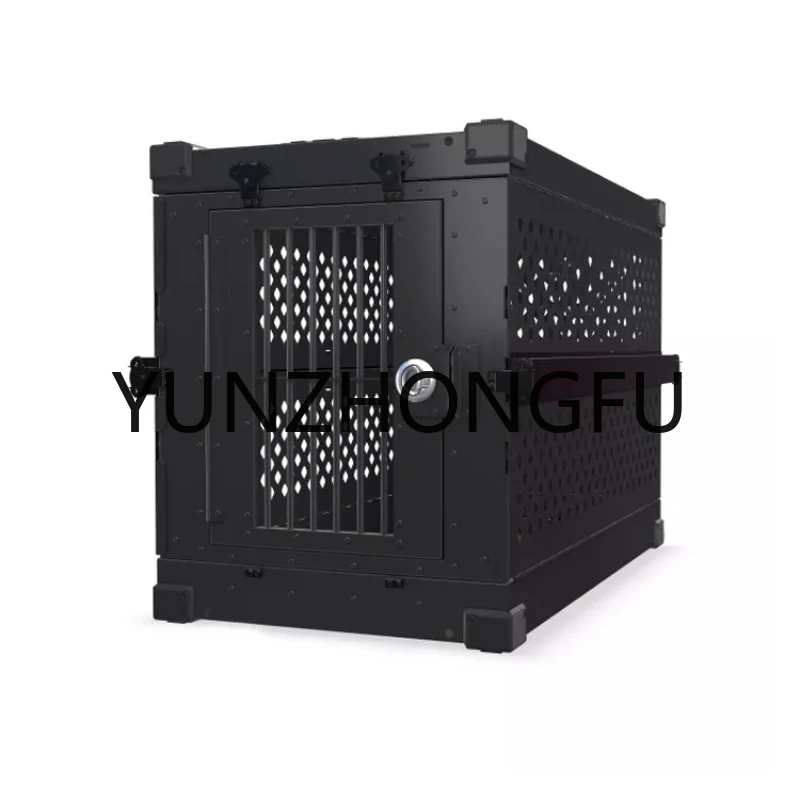 Heavy Duty Aluminum Folding Animal Pet Cage Metal Malinois Collapsible Dog Truck Kennel Box