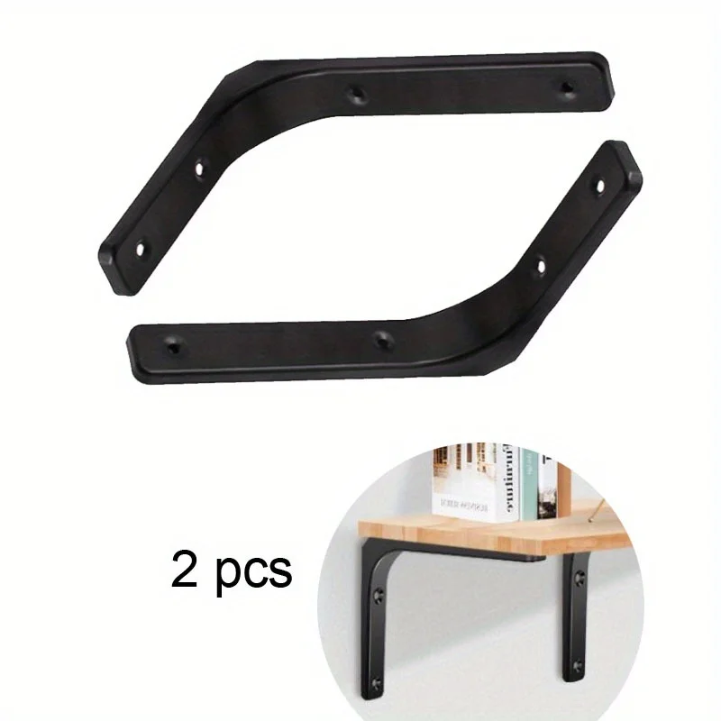 

2pcs L Bracket for Shelves Heavy Duty Thickened and Widen Hidden Brace Joint Angle Brackets for Wooden Board Hanging Supports