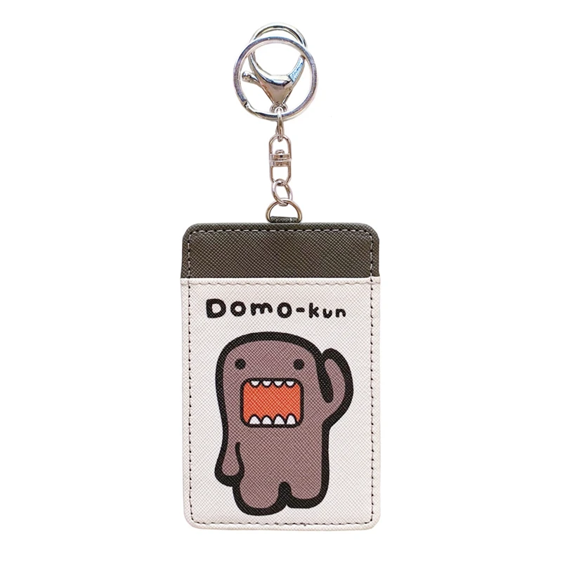 

Domo Kun ID Card Holder for Women Men Anime Cute Bag Keychain Charms Card Case Protector Cover