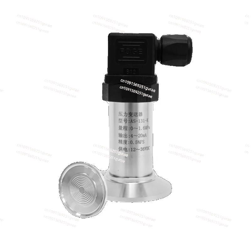 Pressure Transmitter Food Grade Flat Film Clamp Clamp Quick Installation Anti-blocking Pressure Sensor