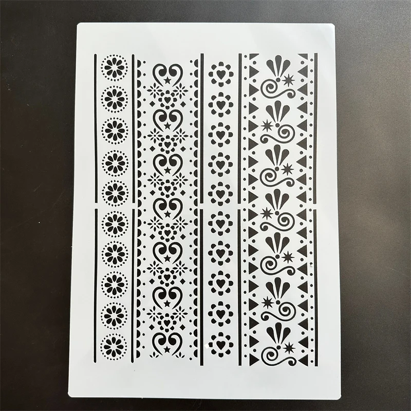 A4 29 * 21cm  Mandala DIY Stencils Wall Painting Scrapbook Coloring Embossing Album Decorative Paper Card Template  cake