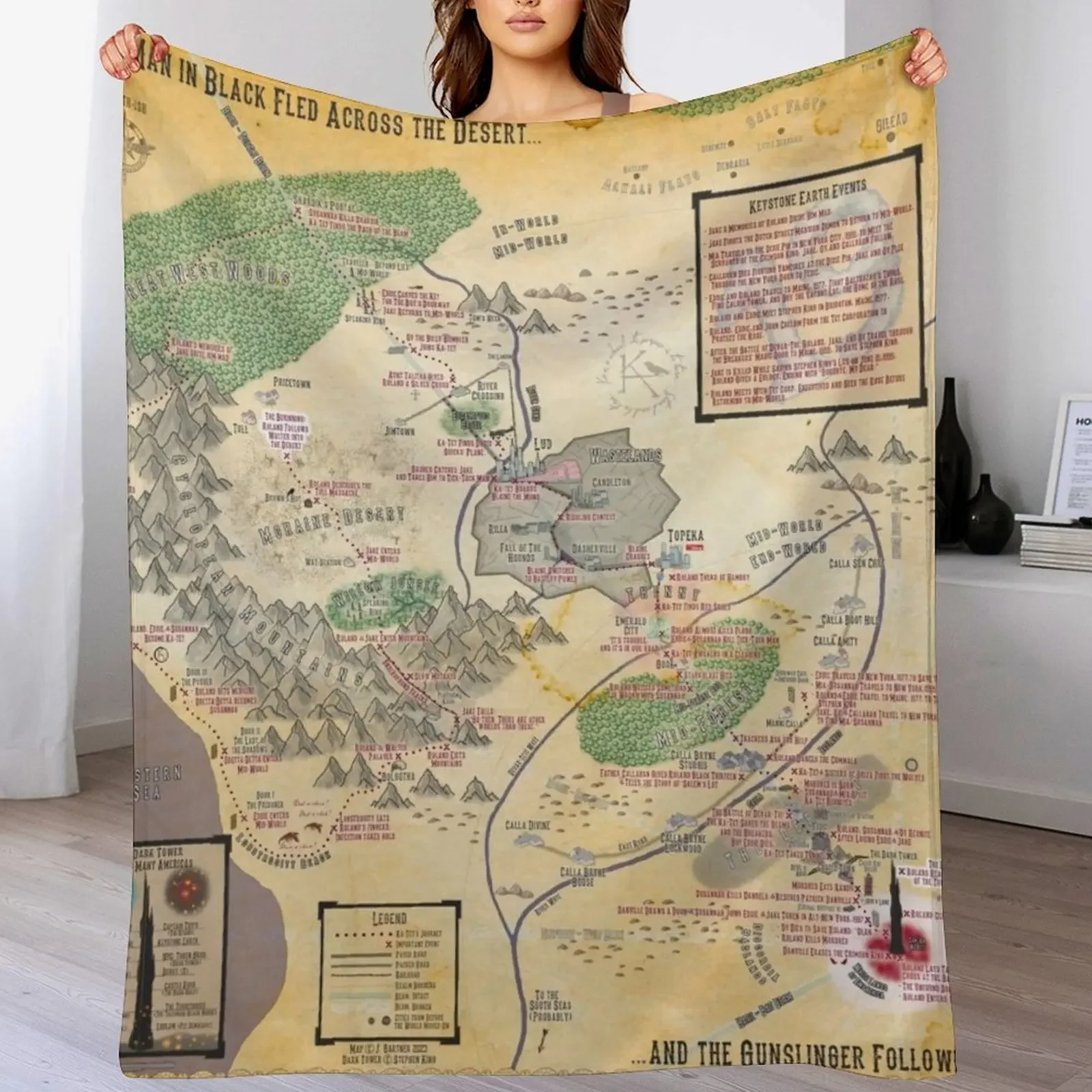 

Roland's Journey - Complete Version Throw Blanket Spring Fall Cozy Throw Blanket for Couch