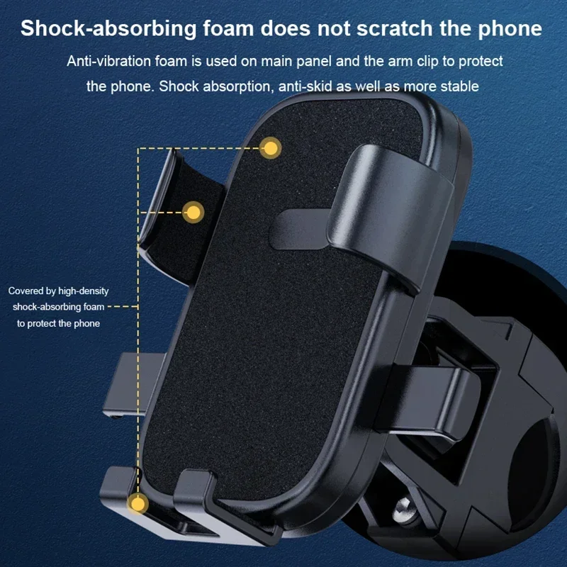 Opansten Anti-slip Phone Mount 360° Rotatable Adjustable Bike Phone Mount for Outdoor Cycling, Mountain Bike Accessories image 6