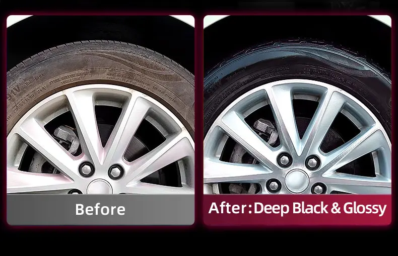 Reifenpflegegel und -conditioner für Autos, verbessert die Farbe und den Glanz der Reifen, verlängert die Lebensdauer der Reifen und schützt vor Rissen und Alterung. – Detail 5