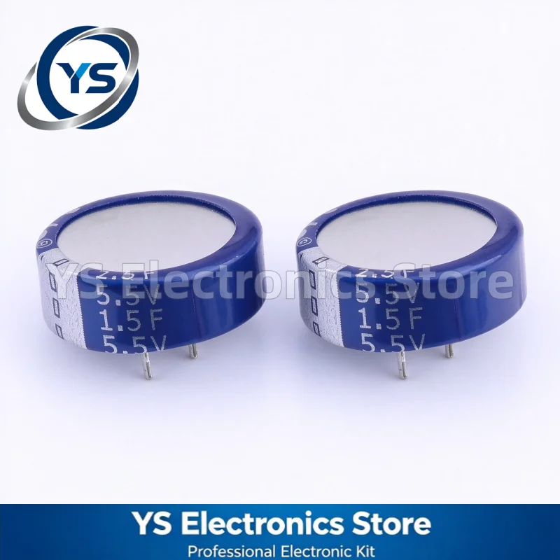 2pcs/lot 5.5V 1.5F C Type Terminal CDA CEN5R5155CF-ZG CEN Series Super Capacitor Ultra Farad Capacitors New High Quality