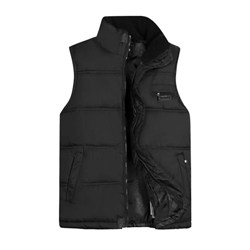 2021 Bestseller Winter Mens Cotton Vest Coats  Mandarin Collar Men Warm Windbreak Casual Waistcoat Plus Size XL-5XL 4 Color