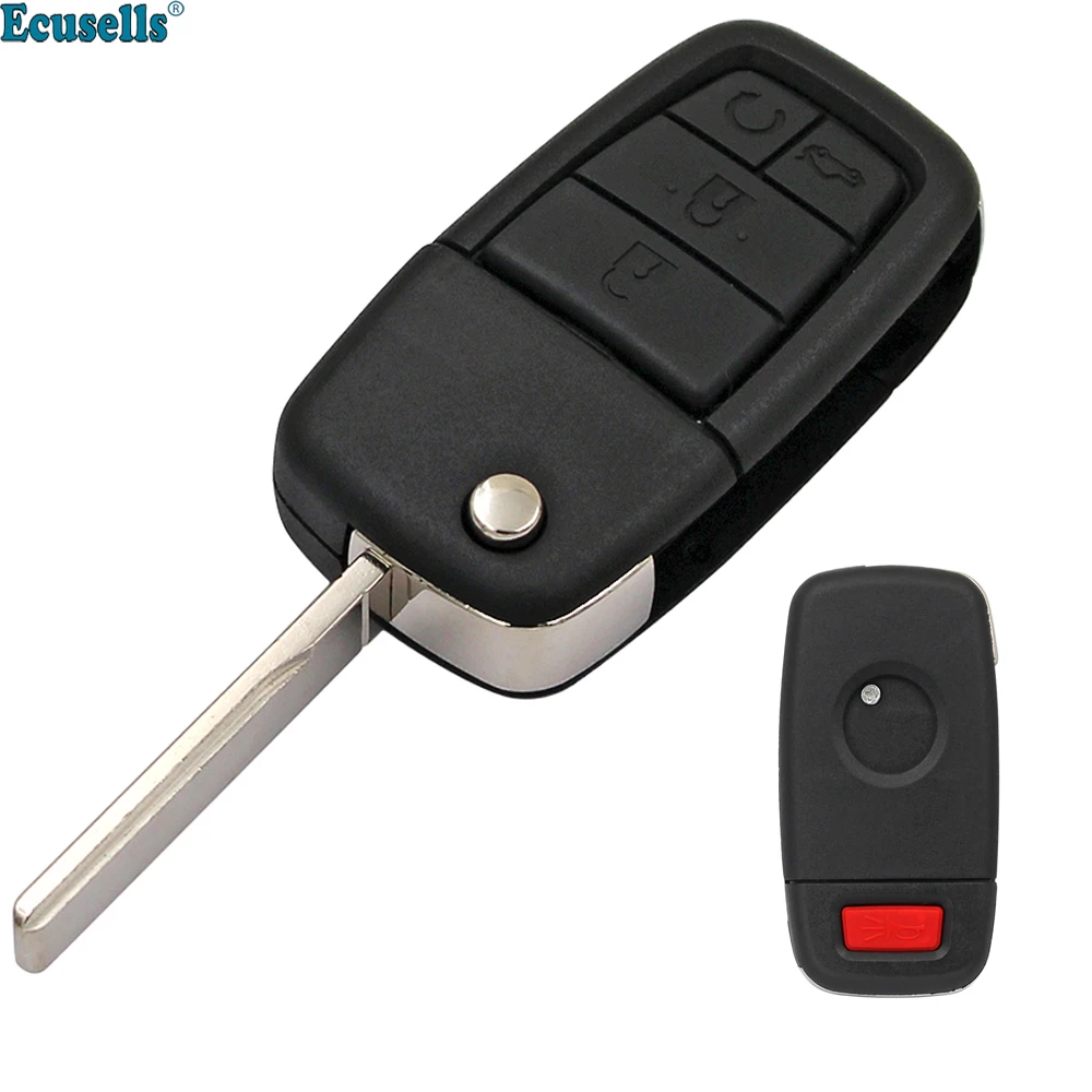 4+1 Panic 5 Buttons folding flip Remote Key Fob Case Shell Key Blank For Pontiac G8 GT