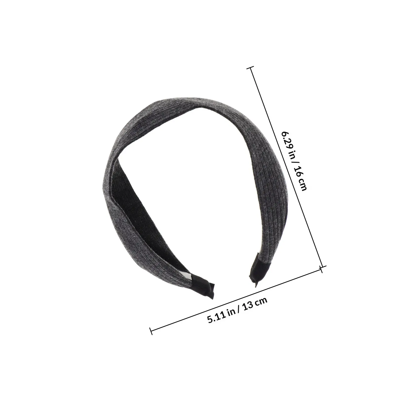 Wide Headband Large Non-Slip Thick Headbands Grey Fashion Hairbands Women Girls Workout Fitness Hair Accessories