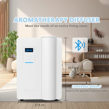 NAMSTE 홈 HVAC 전기 지능형 앱 제어 향기 오일 디퓨저 방향제, 아로마 테라피 향기 디퓨저 기계 