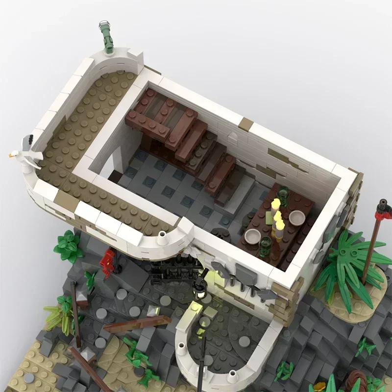 Naval Port Modell Moc Gebäude Ziegel Alte Garde Haus Und Turm Technologie Modulare Blöcke Geschenke Weihnachten Spielzeug DIY Sets Montage