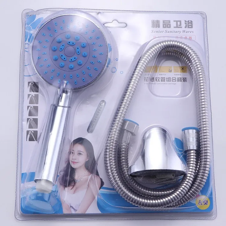 High Pressure 3-Piece Shower Set, Rainfall Overhead & Handheld Shower Head For Household Bathroom, Blister Packaged
