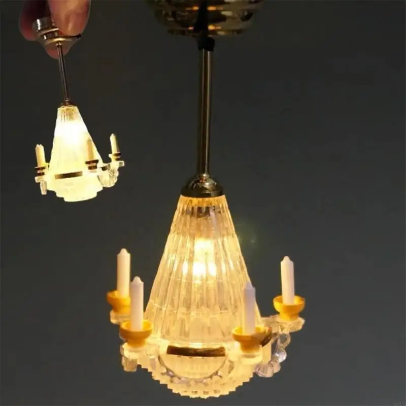 

Realistic Mini Ceiling Lamp Bedroom Furniture Play Doll House Decoration