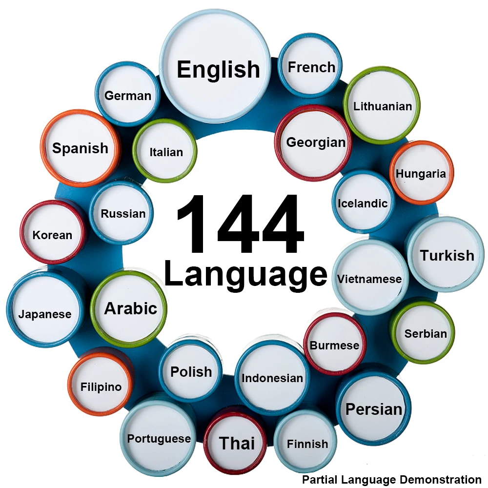 144 언어 인스턴트 번역 스마트 음성 번역기, M10 번역 이어폰, 무선 블루투스 여행 번역기 헤드셋