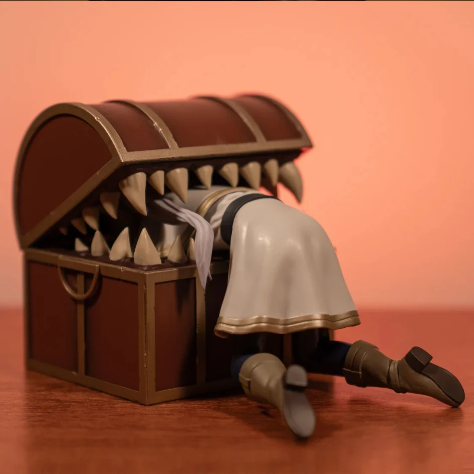 Frieren Beyond Journey's End Frieren Treasure Box Monster شخصيات كرتونية لعبة السرخس المعكرونة سدادة عمل التماثيل