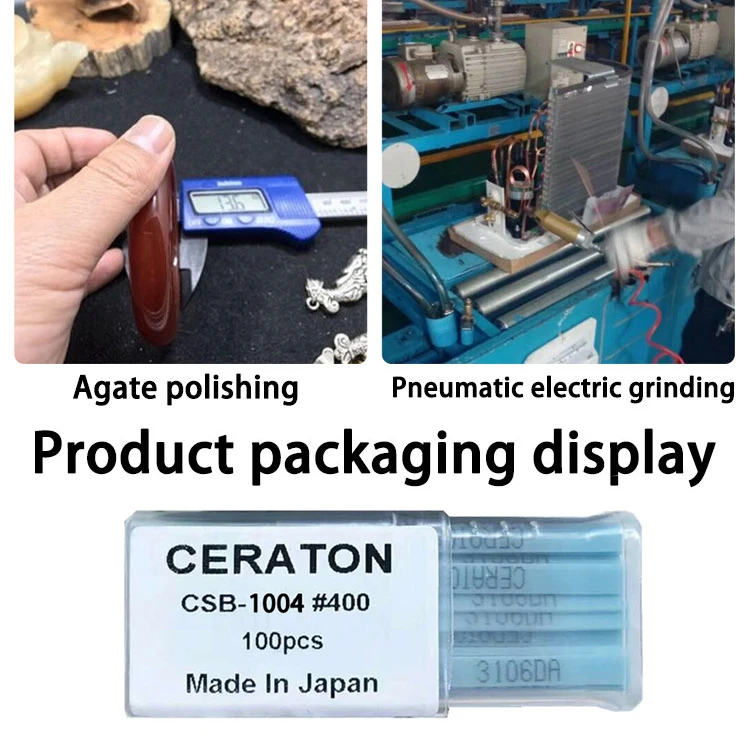 Japan CERATON Großhandel 1004/1006/1010/D3 Keramik-Aluminiumoxidfaserstein zum Polieren von Form zum Entfernen von Feuermustern – Detail 8