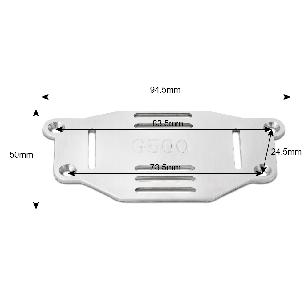 MIBIDAO Stainless Steel Battery Mounting Plate Tray Holder Front Bumper Protector For 1/10 TRX-4 TRX4 RC Crawler Car